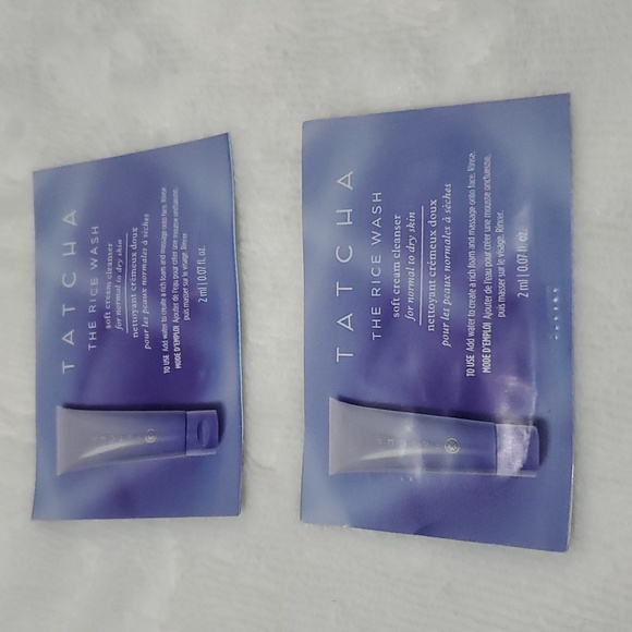 ❤️ 5for$10 Tatcha 2 Rice Wash Samples - Picture 2 of 3